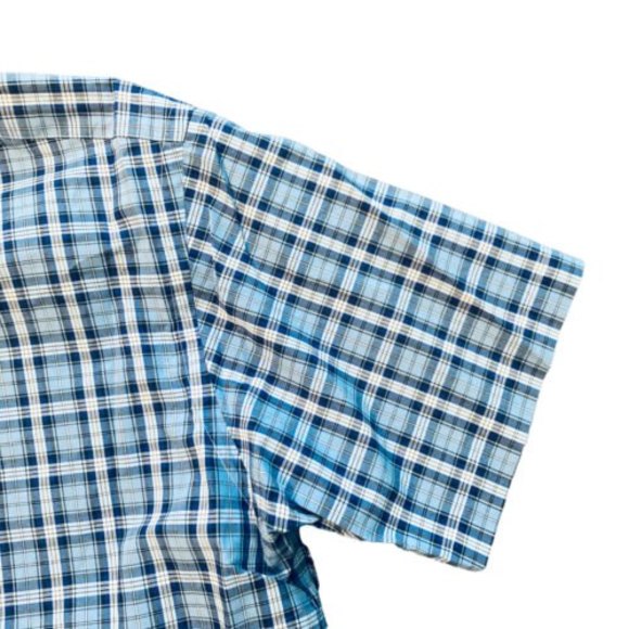 Ralph Lauren Mens Size Large Button Down Up Blue Checkered Dress Shirt - Picture 7 of 8